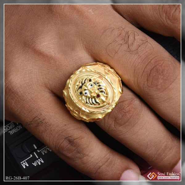 Manufacturer of Mens 916 gold ring-mr261 | Jewelxy - 144906